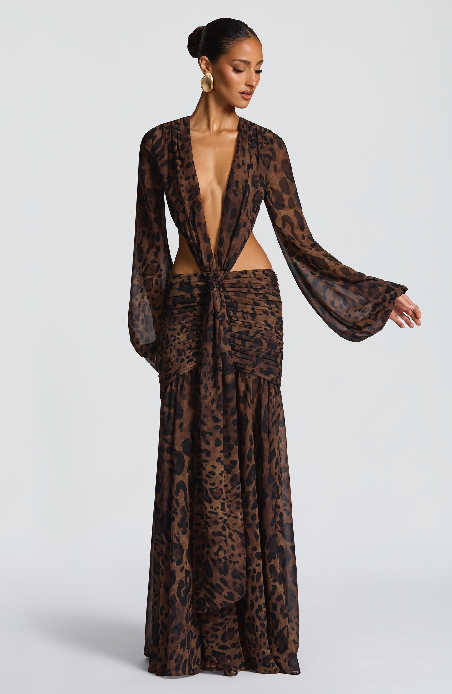 Vestidos Maxi Andrina - Estampado de Tigre