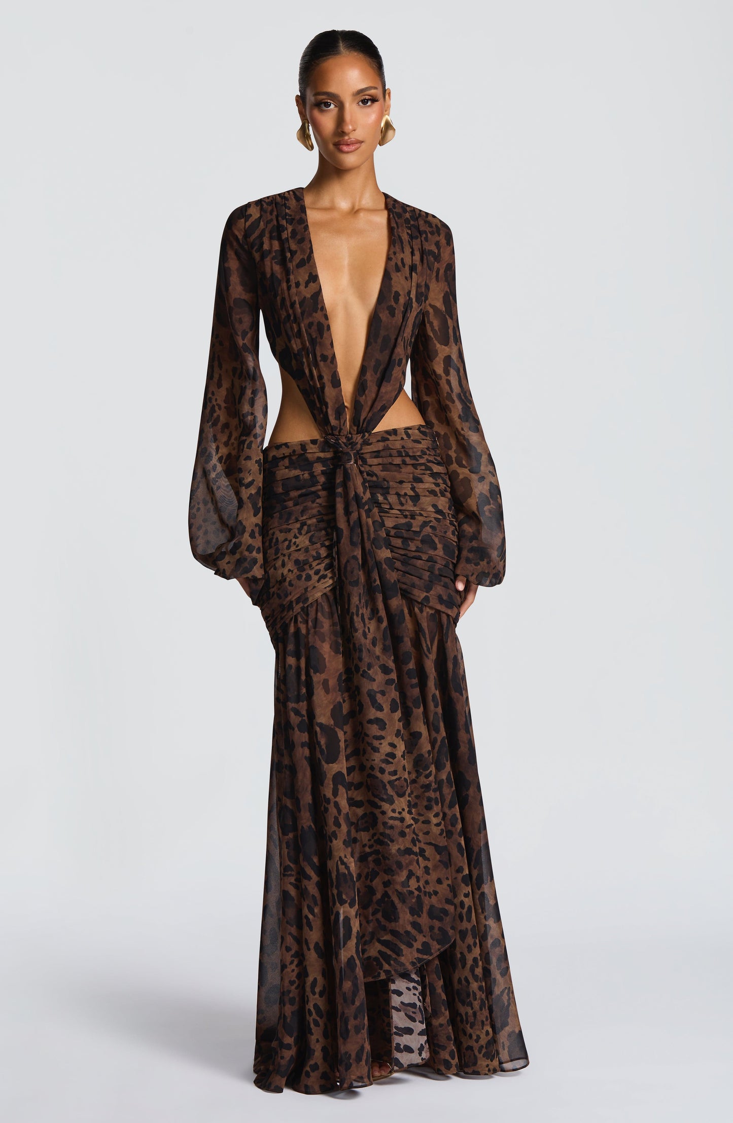 Vestidos Maxi Andrina - Estampado de Tigre