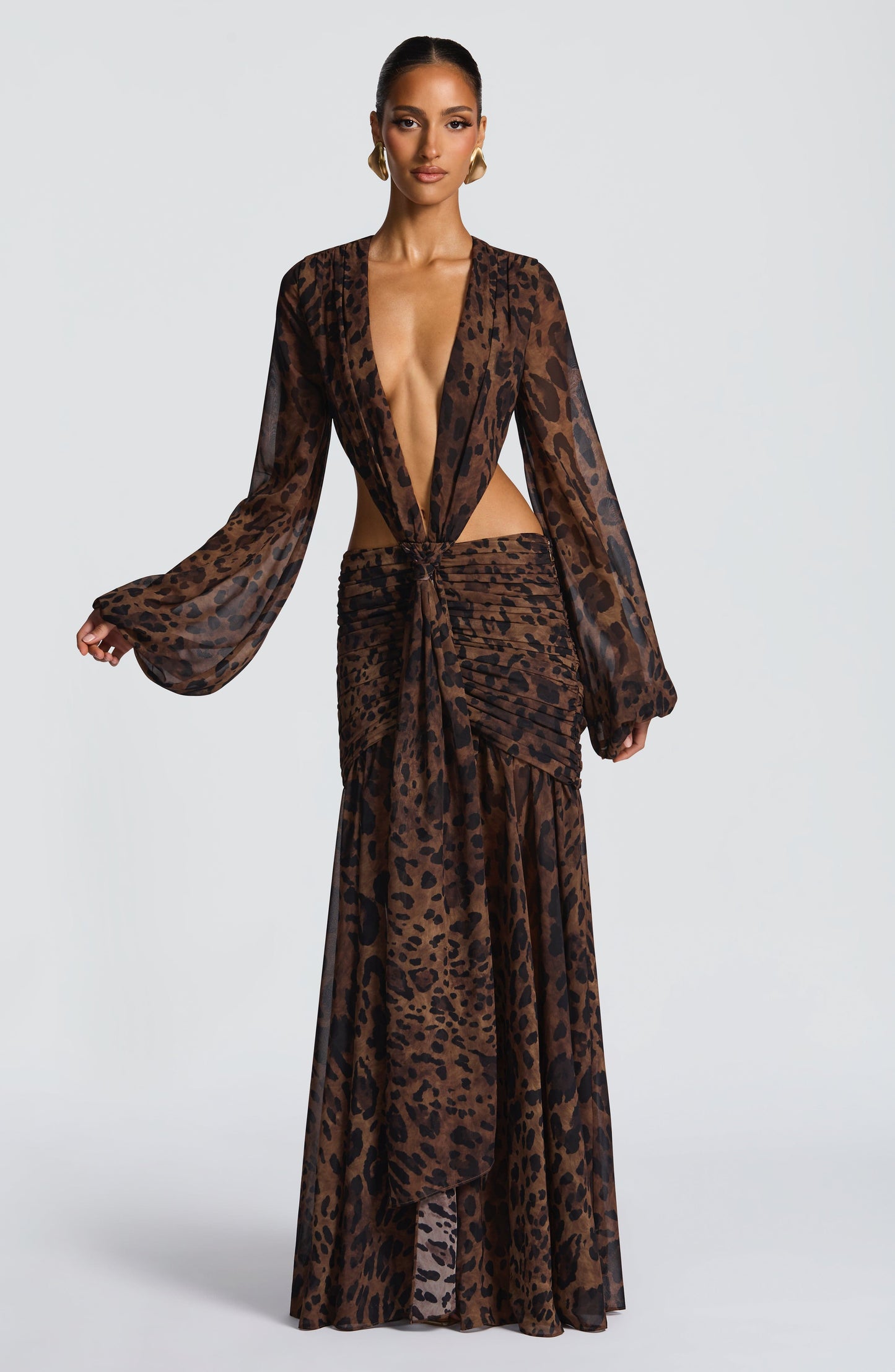 Vestidos Maxi Andrina - Estampado de Tigre