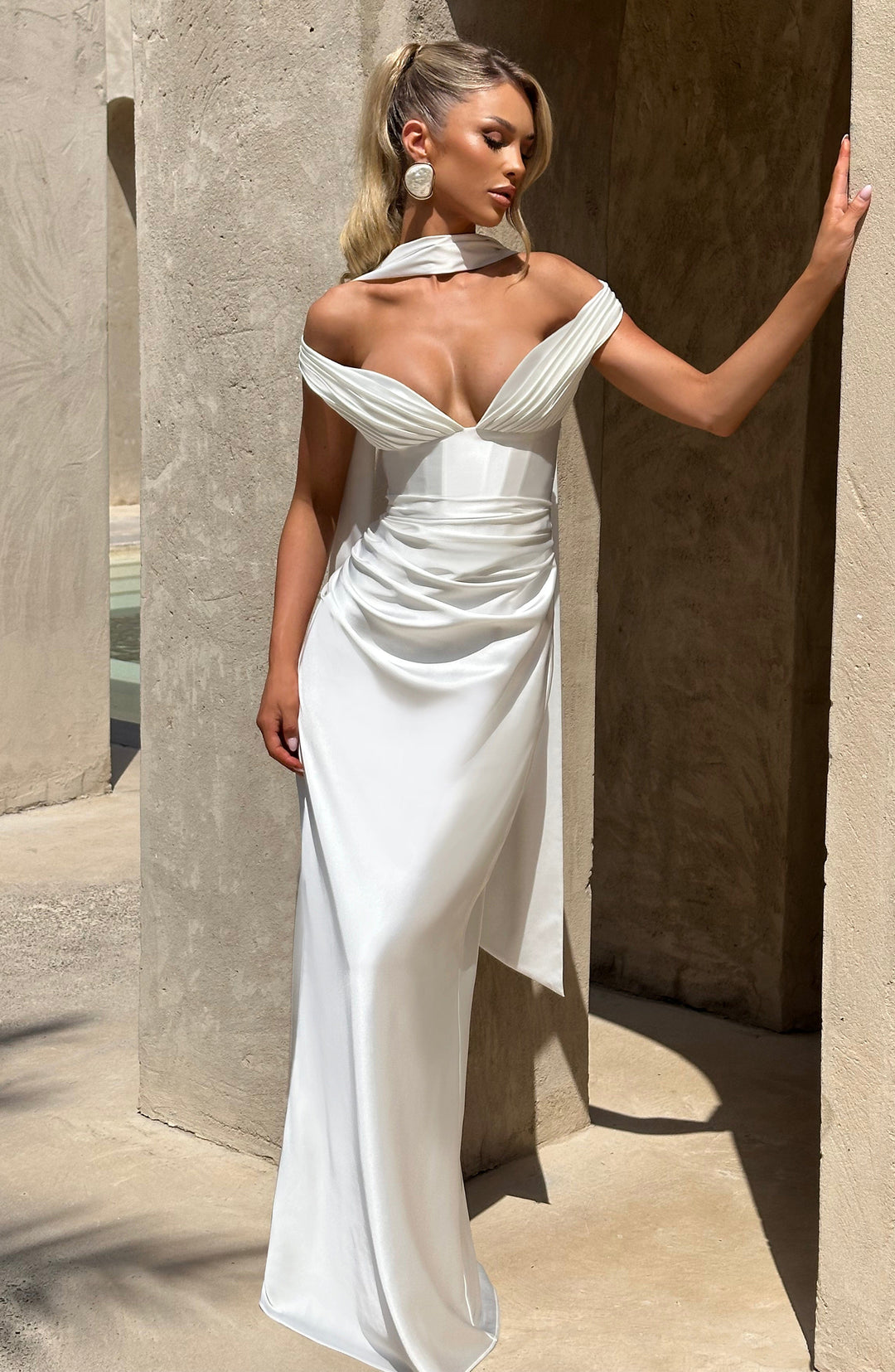 Vestidos maxi Aurelia - marfil