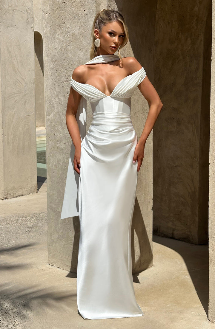 Vestidos maxi Aurelia - marfil