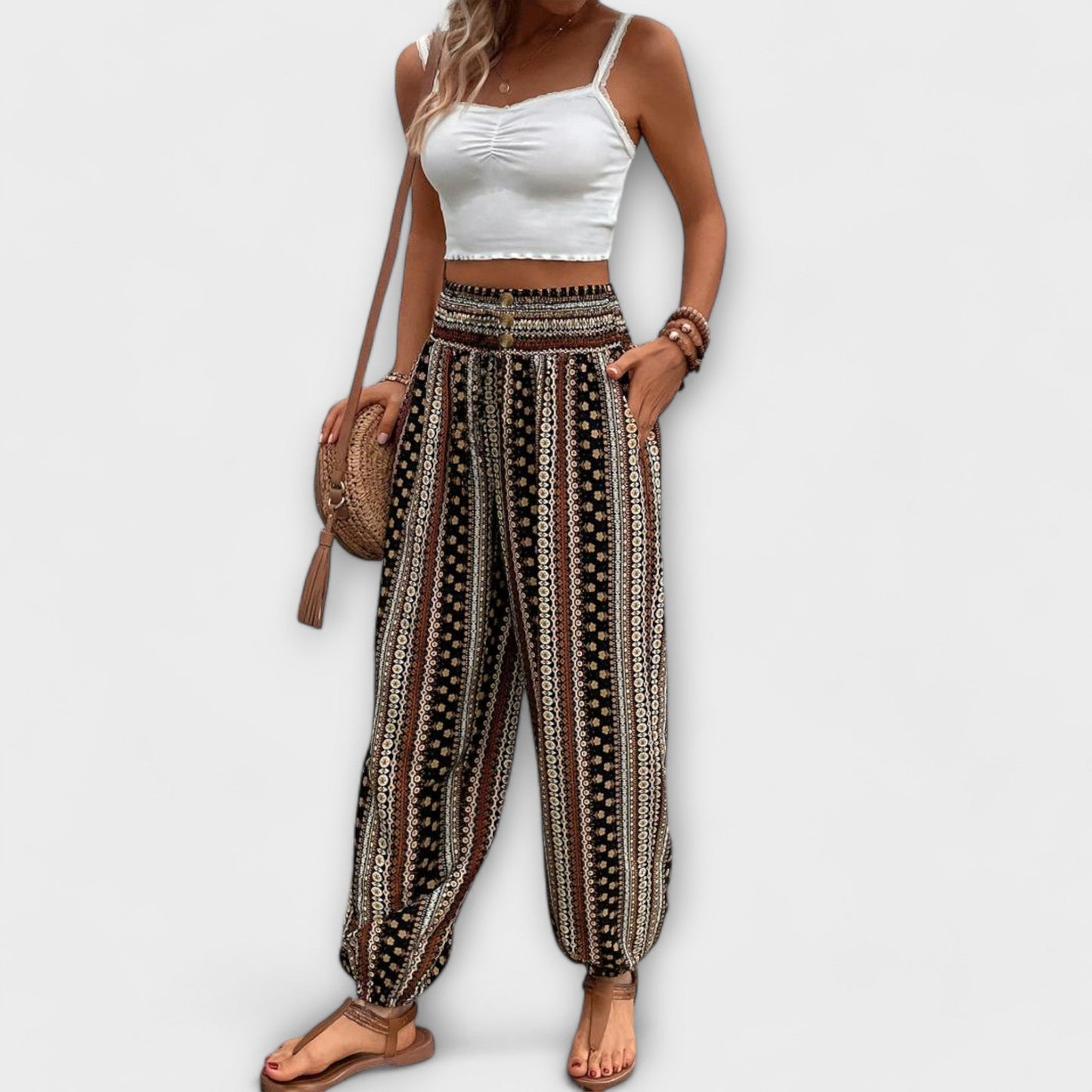 Pantalones etnográficos Scarlet - Comodidad y estilo único