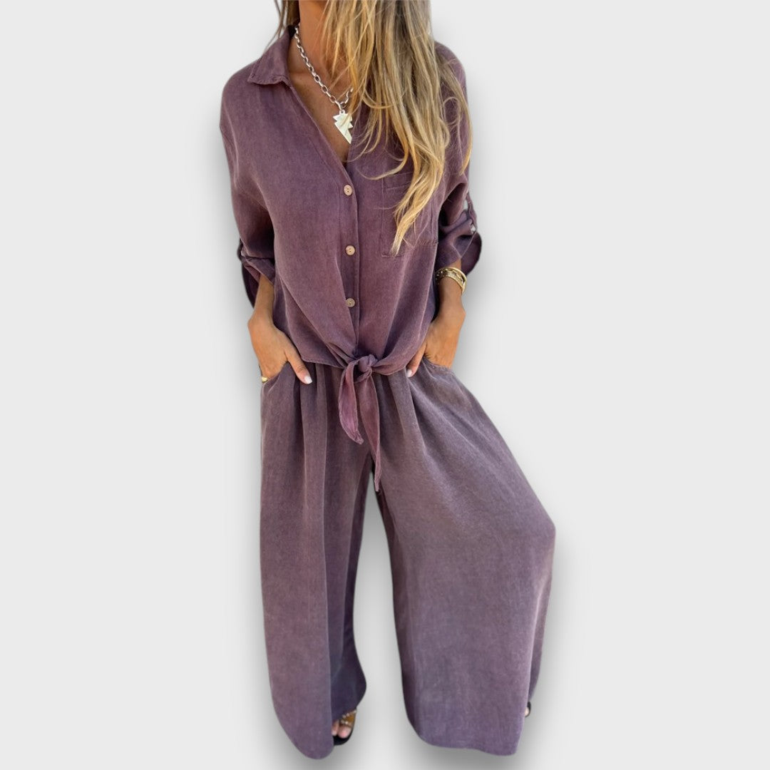 Soran – conjunto con camiseta oversized y pantalones anchos