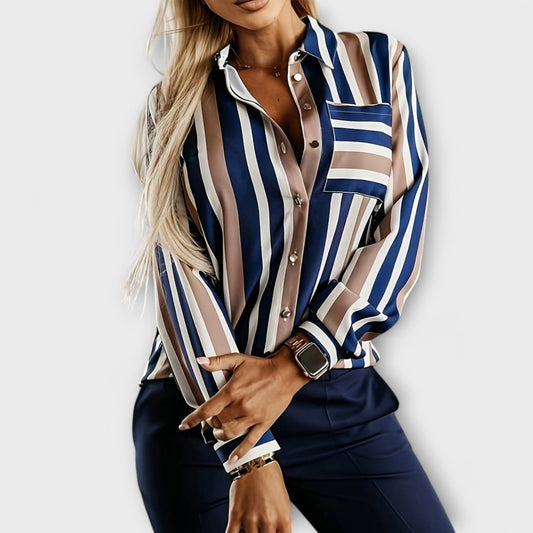 Camiseta a rayas cómoda y moderna Emily