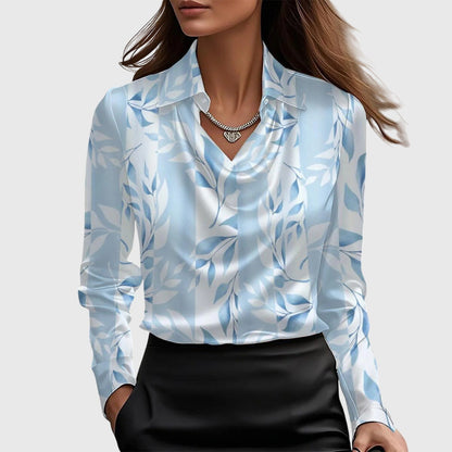 Brooklyn – Camisa elegante de tela de satén brillante
