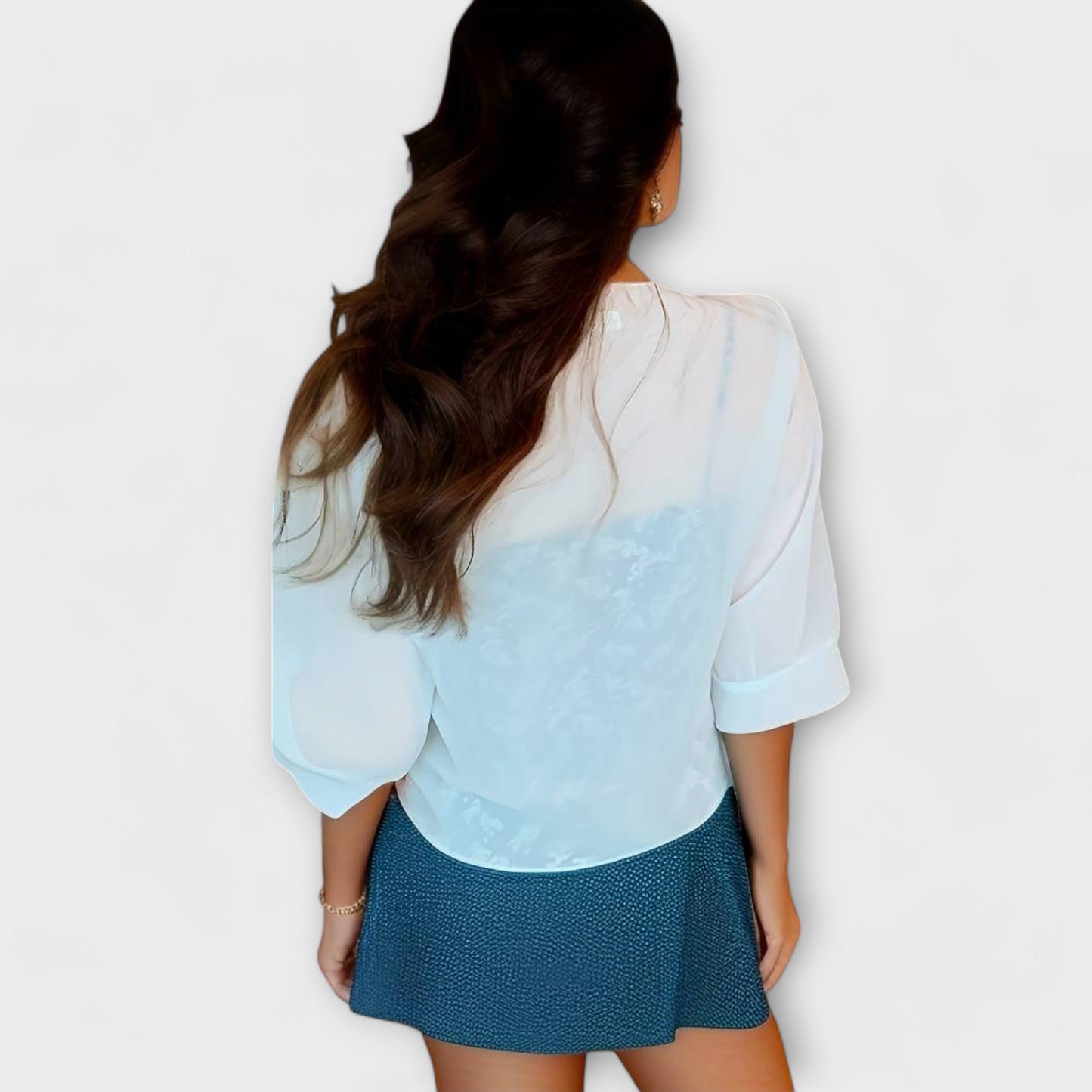 Camisa Olivia con frente abierto - comodidad y elegancia