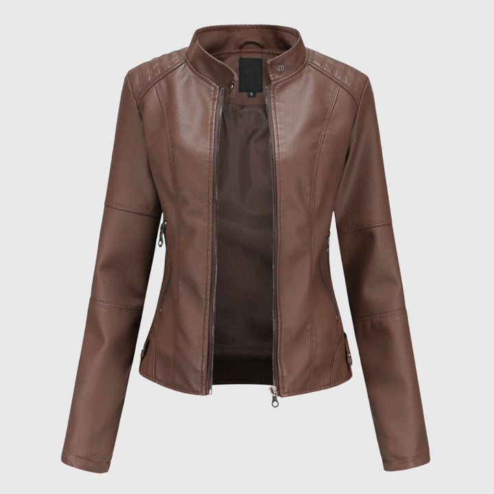 Giorgina™ - Chaqueta de Cuero Elegante para Mujeres