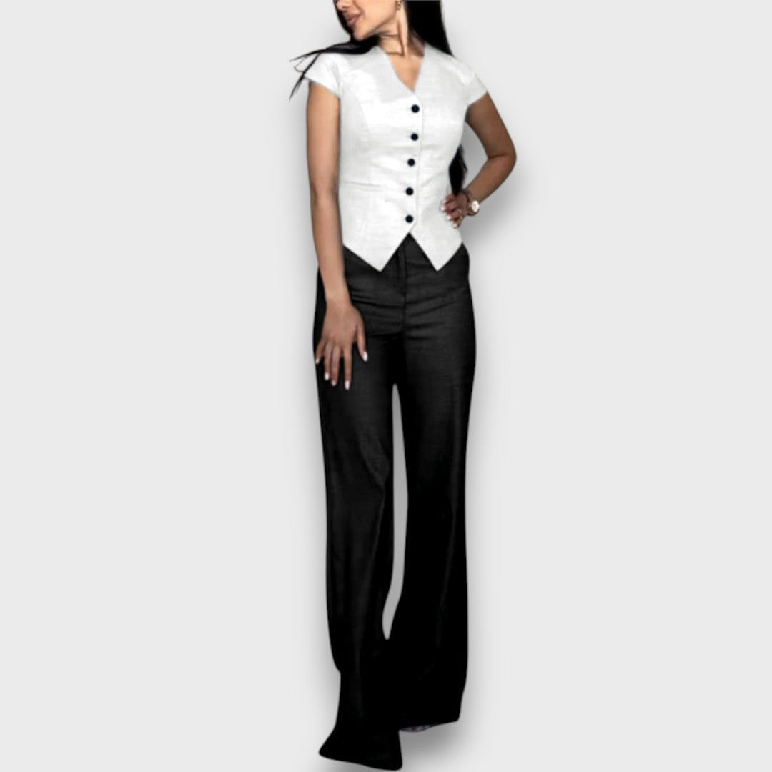 Laura – Conjunto elegante con silueta femenina