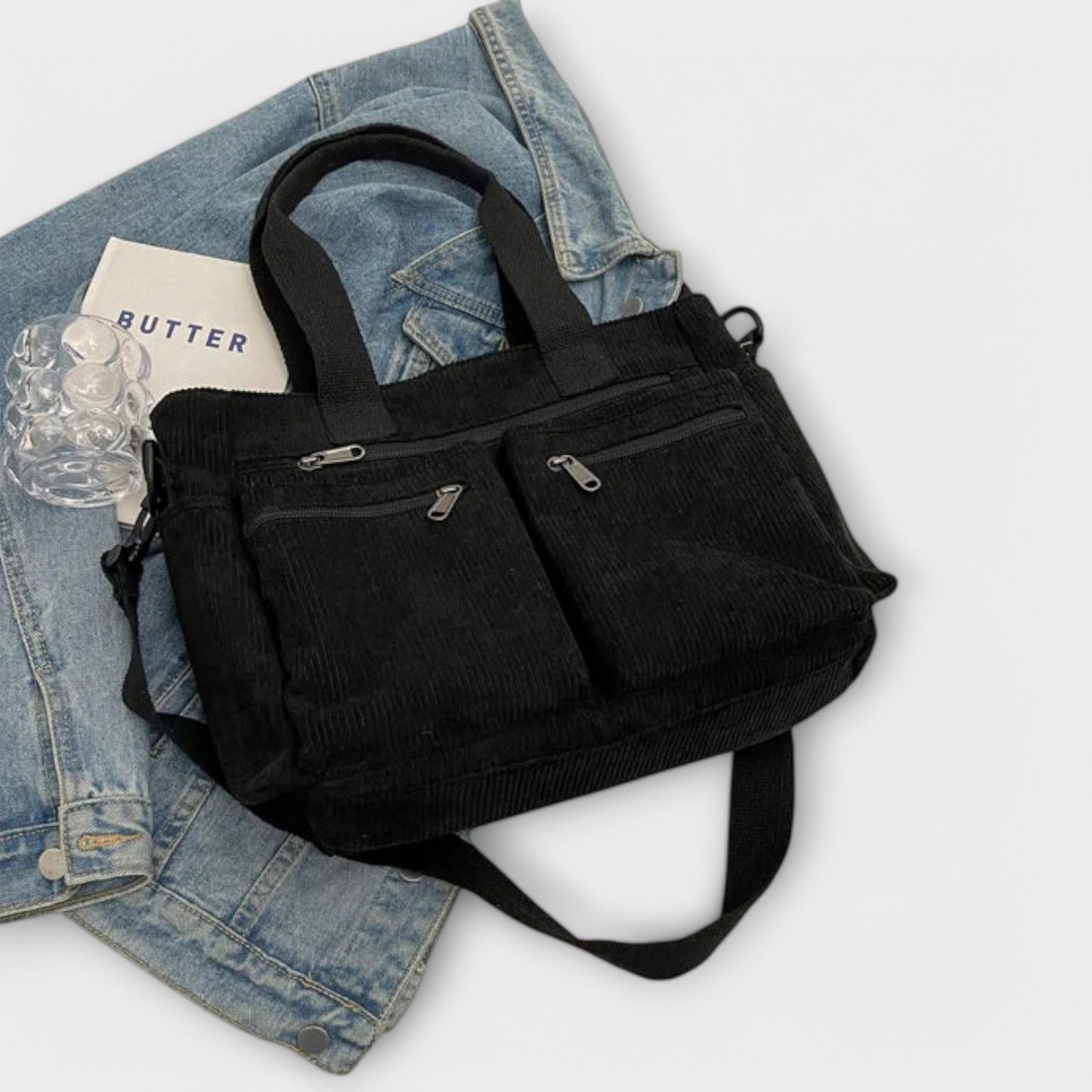 Bolso tote impermeable con compartimento interno espacioso