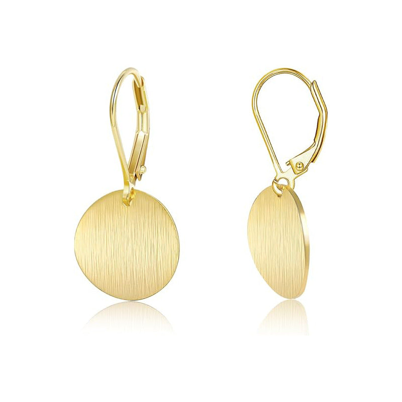 Pendientes de platino estilo retro