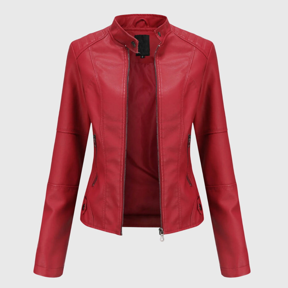 Giorgina™ - Chaqueta de Cuero Elegante para Mujeres