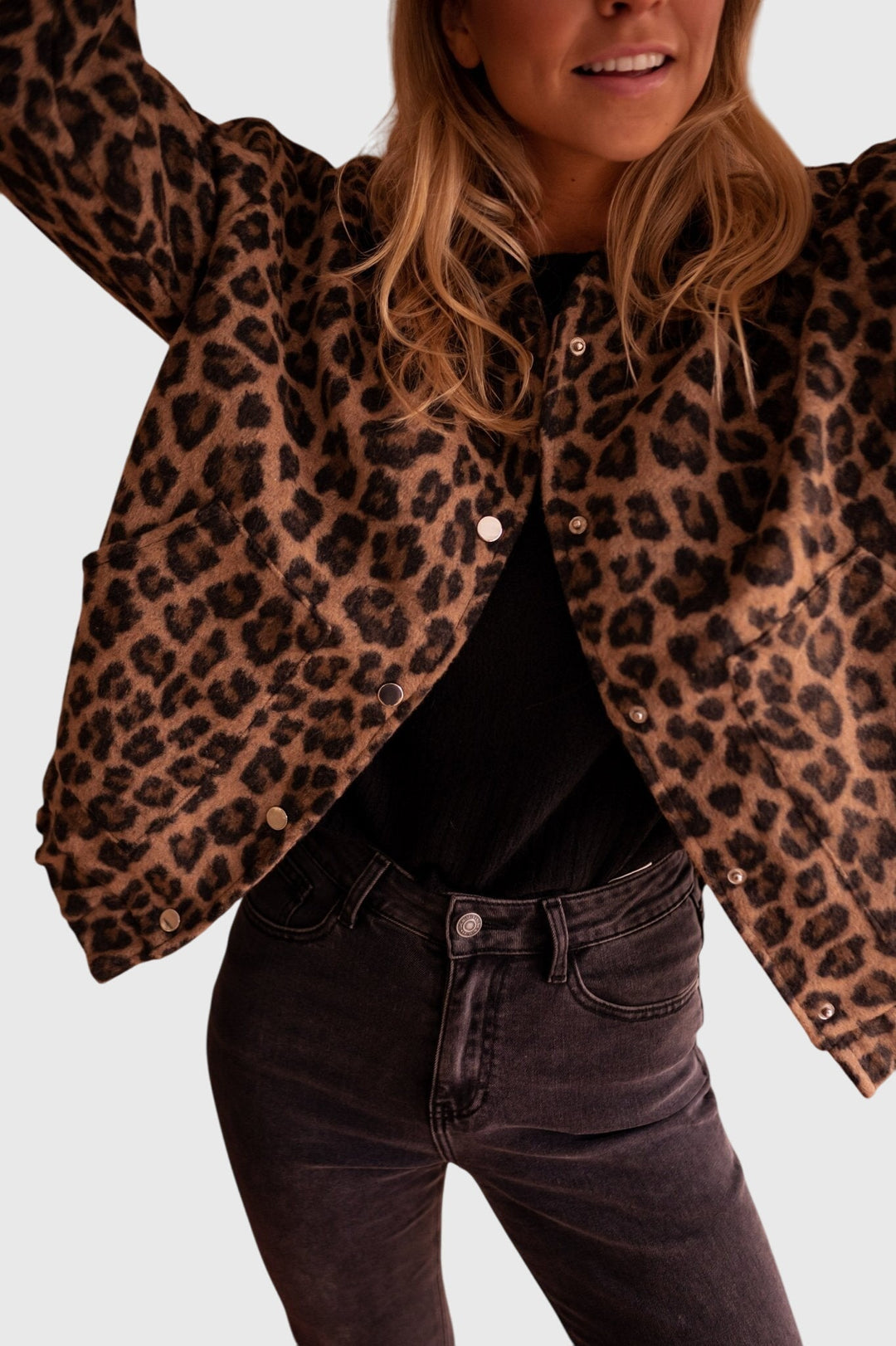 Elodie | Chaqueta de Estampado de Leopardo Elegante