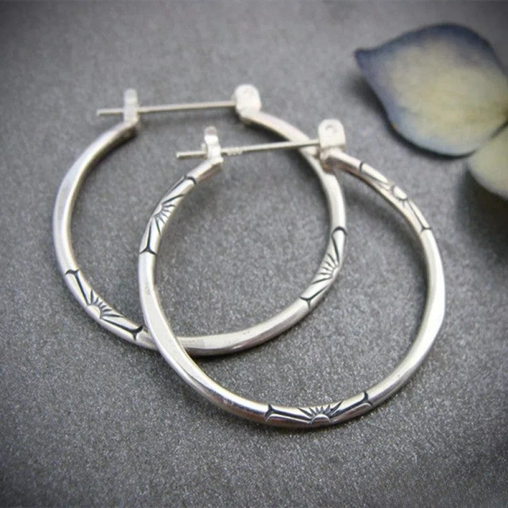 Pendientes vintage plateados