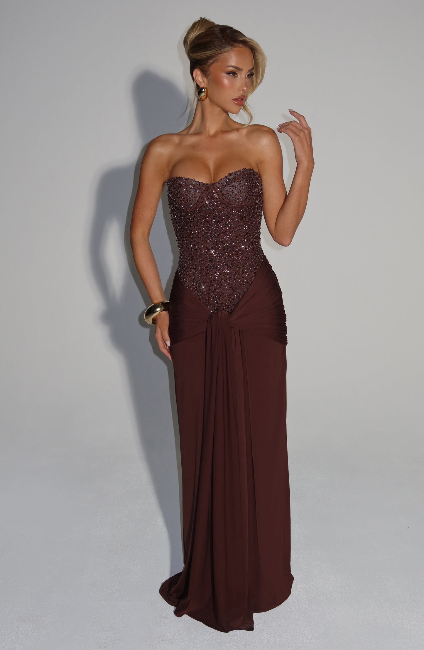Vestidos Maxi Karina - Ciruela Marrón