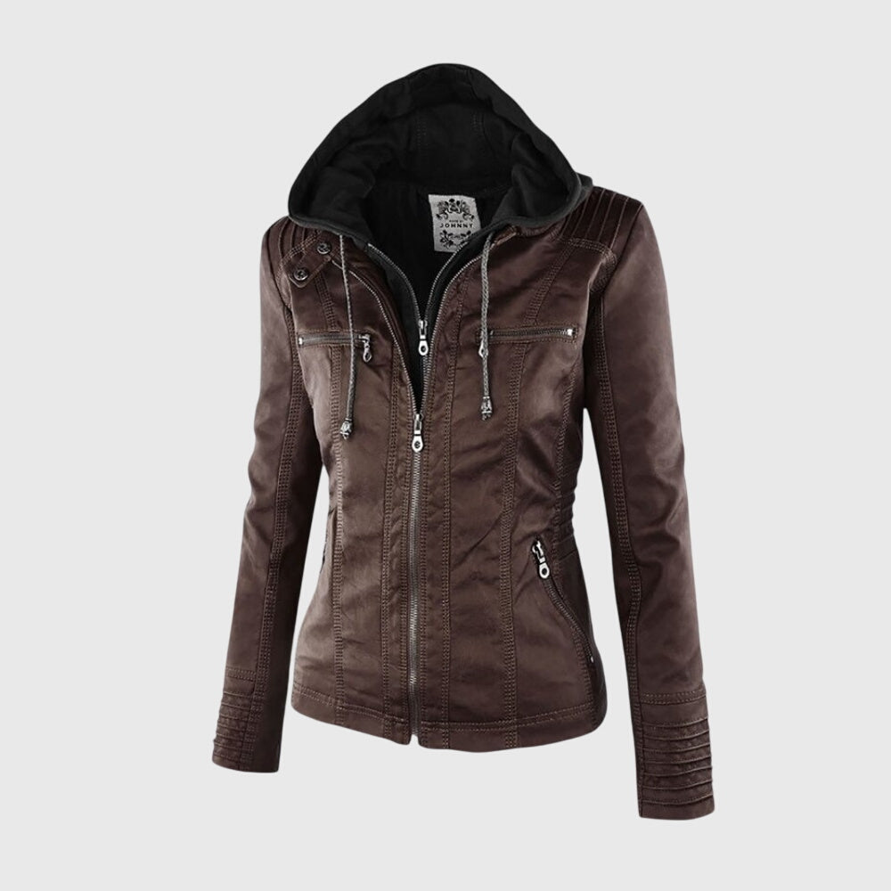 KAROLINE™ La chaqueta de cuero elegante y única