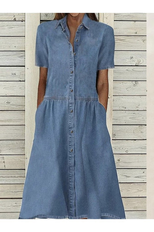Aden – vestido de mezclilla casual
