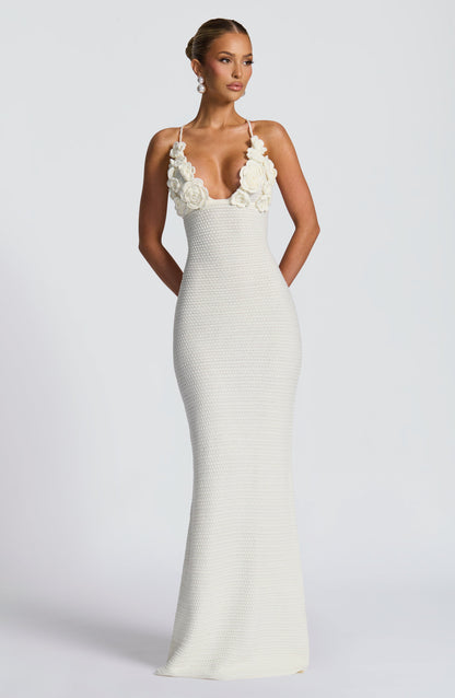 Vestido Maxi Tzelina - Marfil