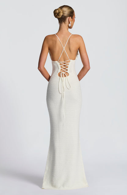 Vestido Maxi Tzelina - Marfil