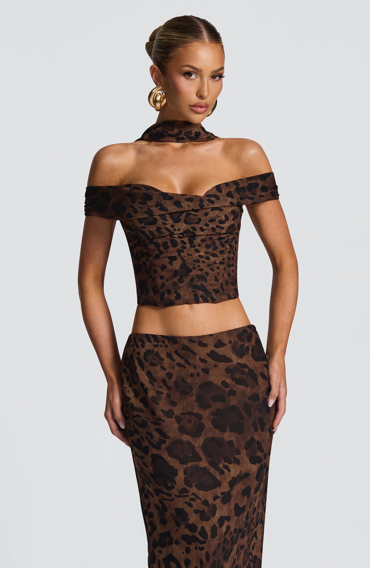 Camiseta Chrysoula - estampado de leopardo