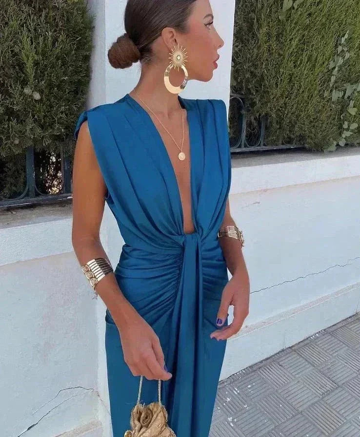 Cordelia | Vestido Drapé Elegante