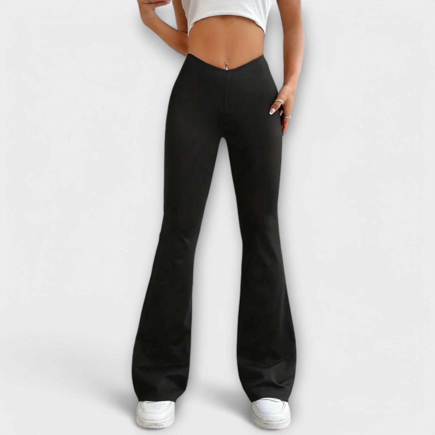 Pantalones anchos con silueta amplia