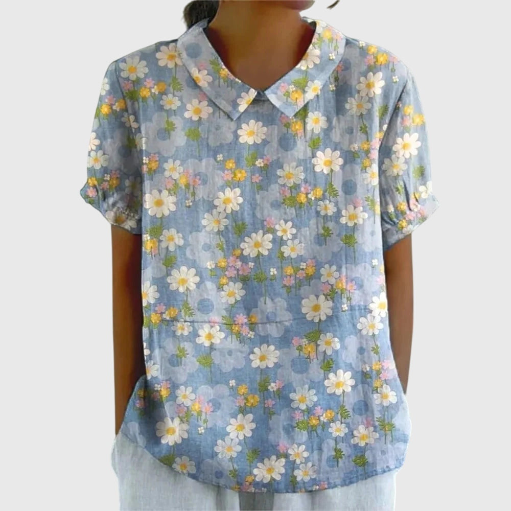 "Clara" | Camiseta elegante con impresión en 3D.