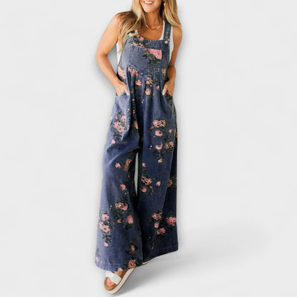 Pantalones cortos altos con estampado floral