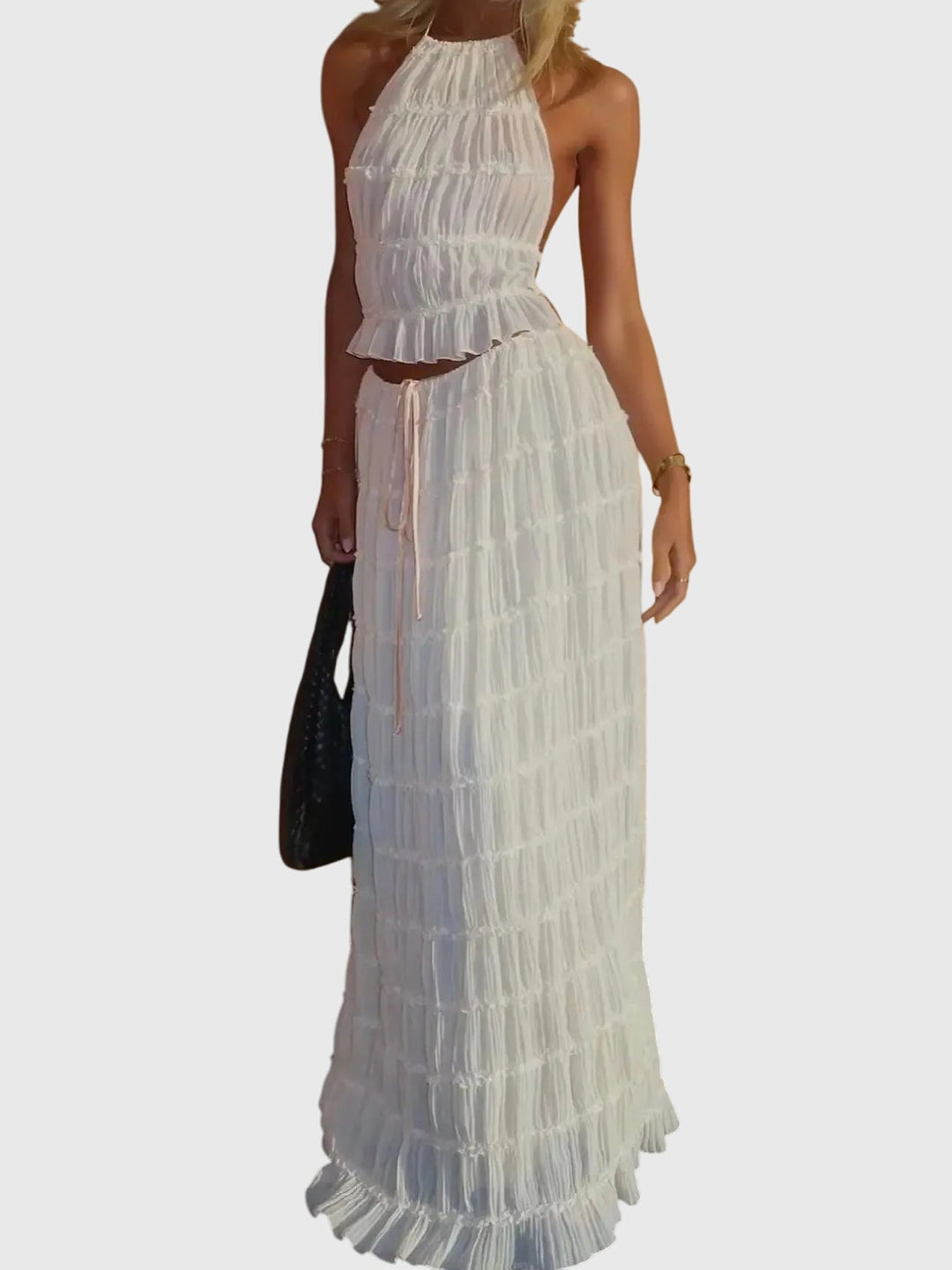 "Alessia" | Vestido de verano elegante con motivos naturales.