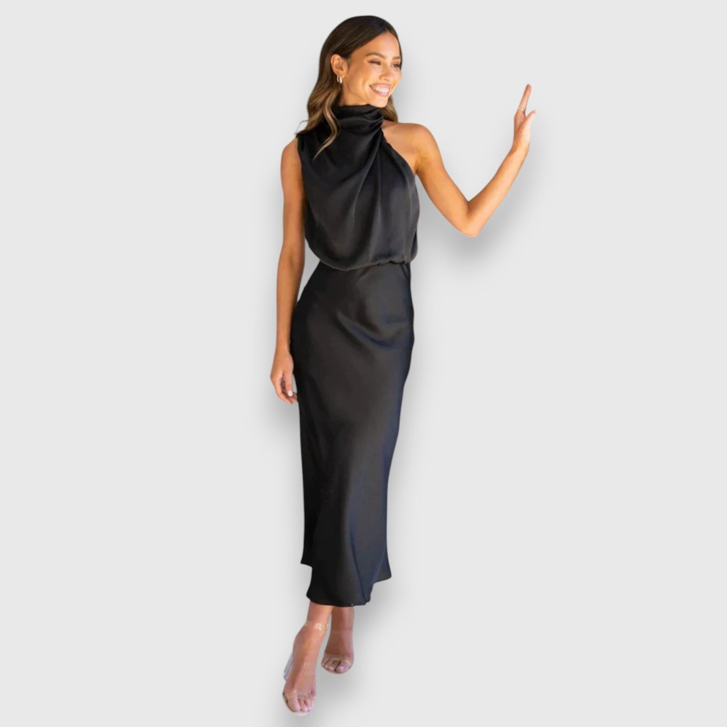 Vestido Zenaida Elegante para Mujeres de Largo Medio
