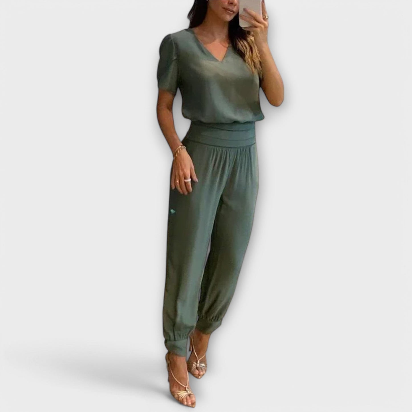 Eirmelin – Conjunto elegante con blusa y pantalones