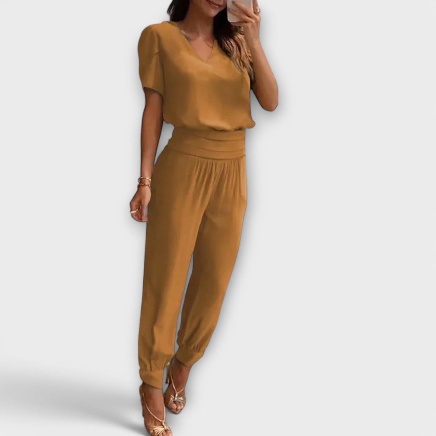 Eirmelin – Conjunto elegante con blusa y pantalones