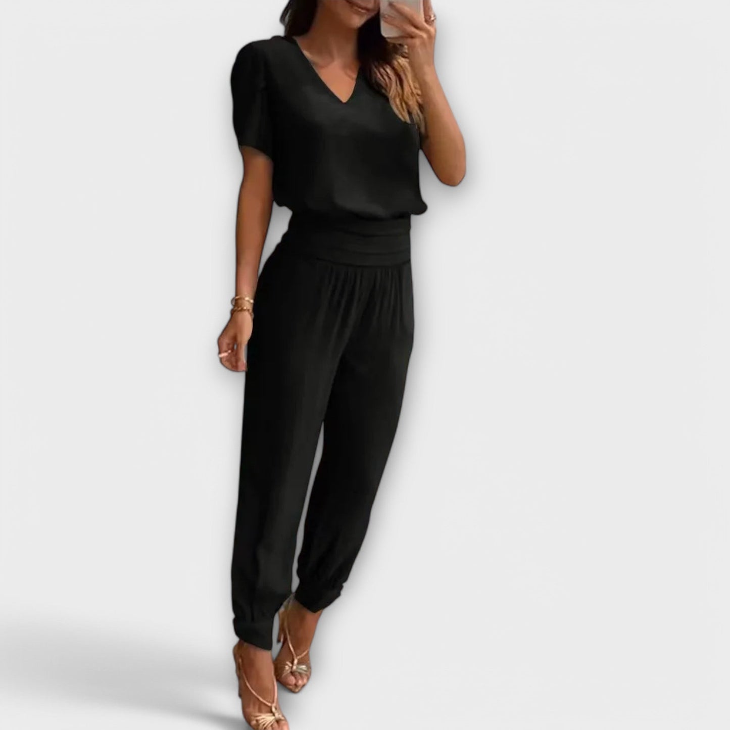 Eirmelin – Conjunto elegante con blusa y pantalones