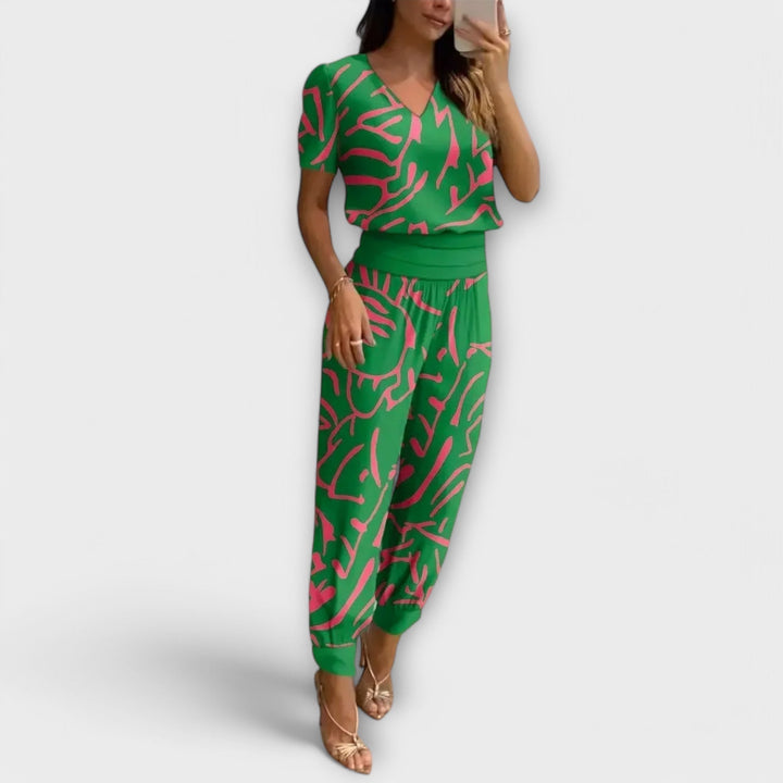 Eirmelin – Conjunto elegante con blusa y pantalones