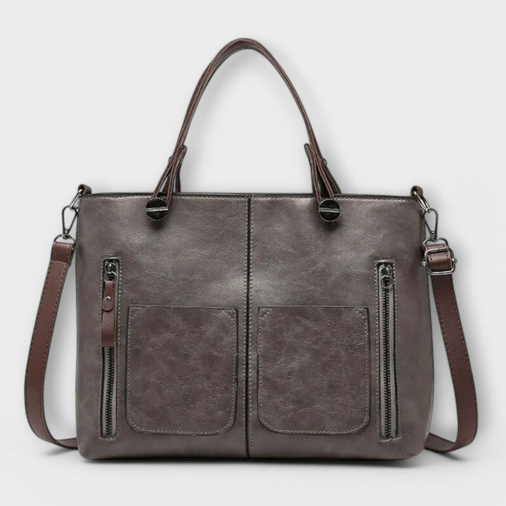 Bolso de cuero elegante de Laura - Bolso tote funcional y estiloso