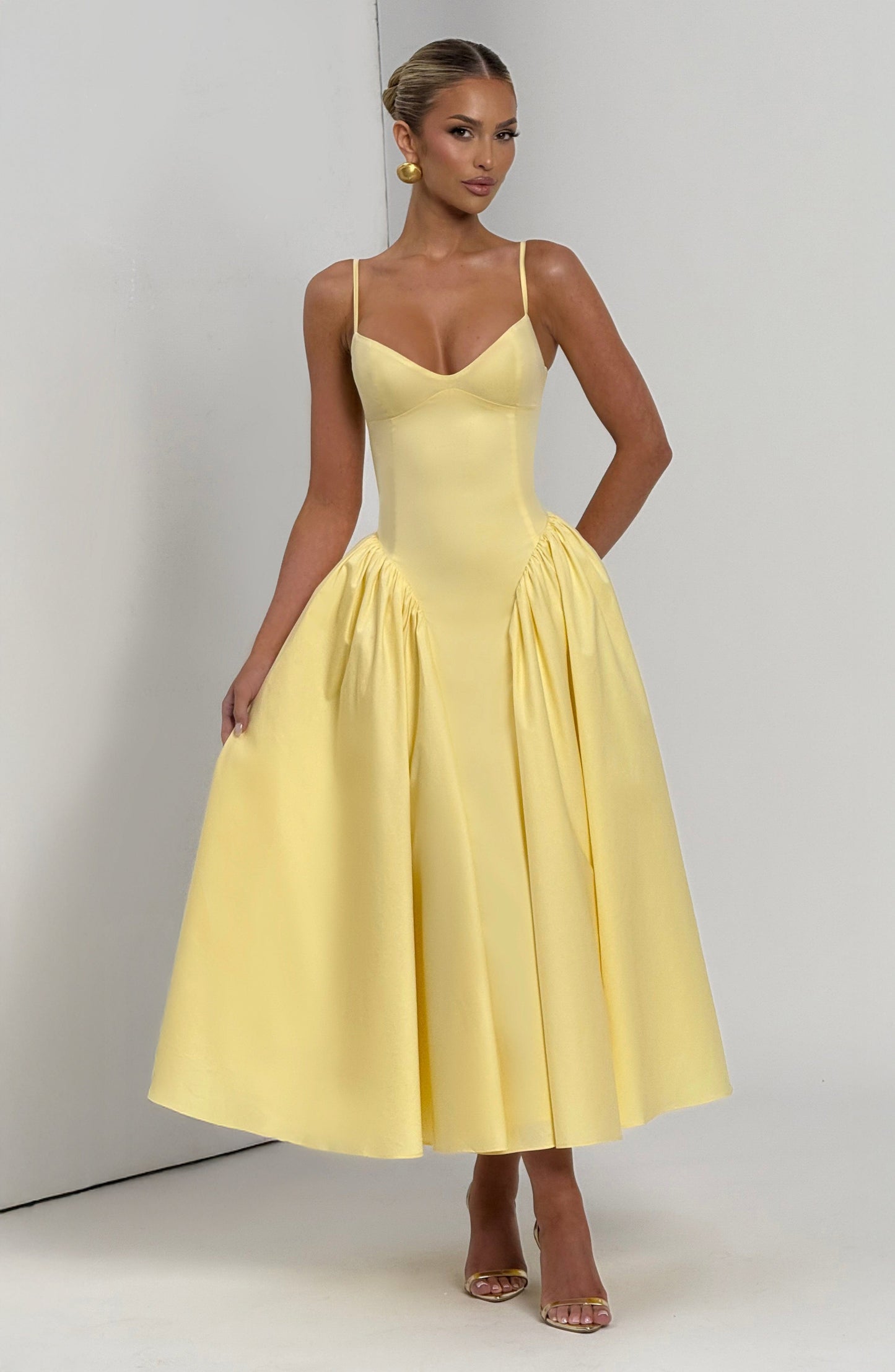 Vestidos midi Emerson - Limón