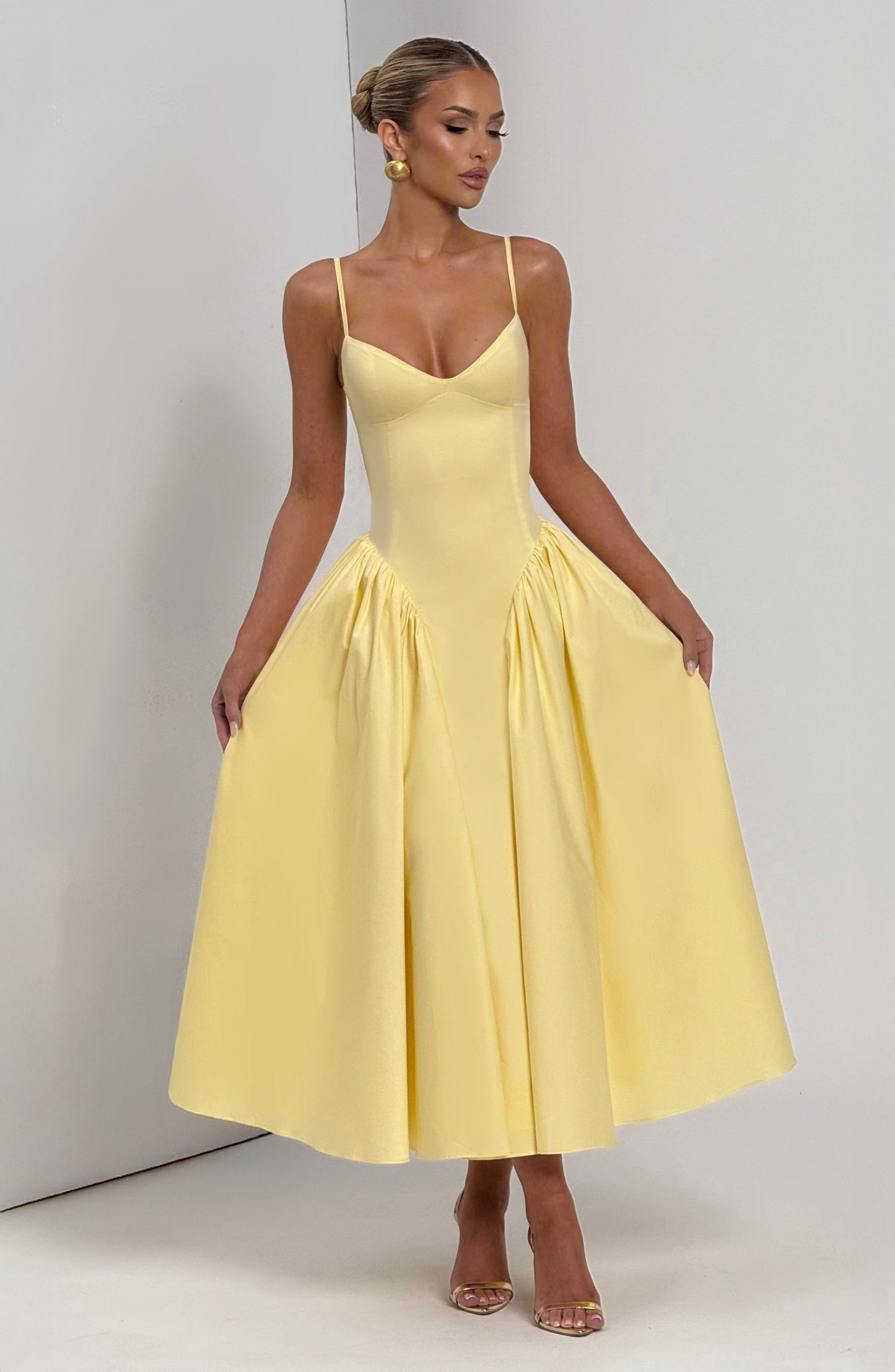 Vestidos midi Emerson - Limón