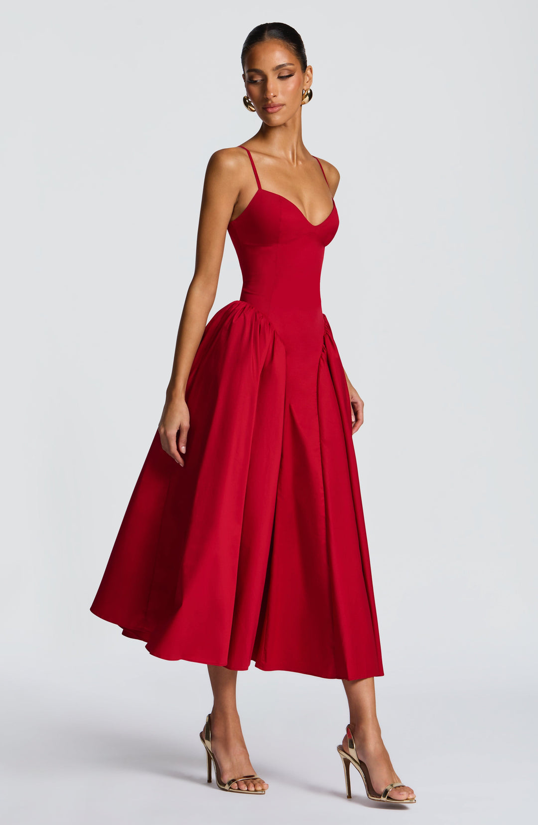 Vestidos midi Emerson - Rojo