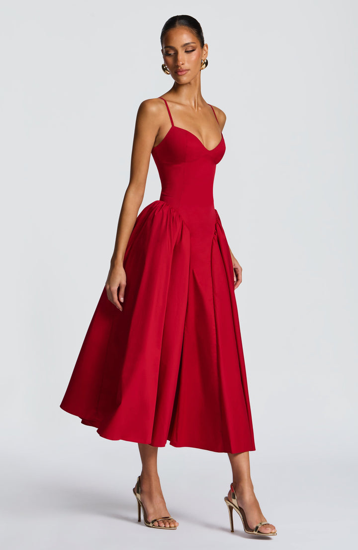 Vestidos midi Emerson - Rojo