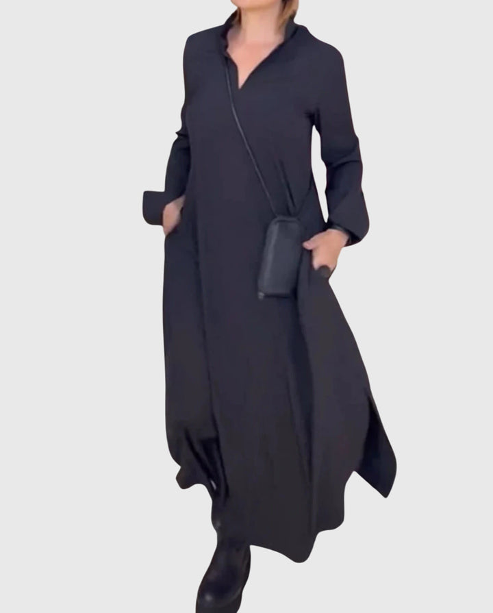 "Elena" | Vestido elegante de suave tela de terciopelo.