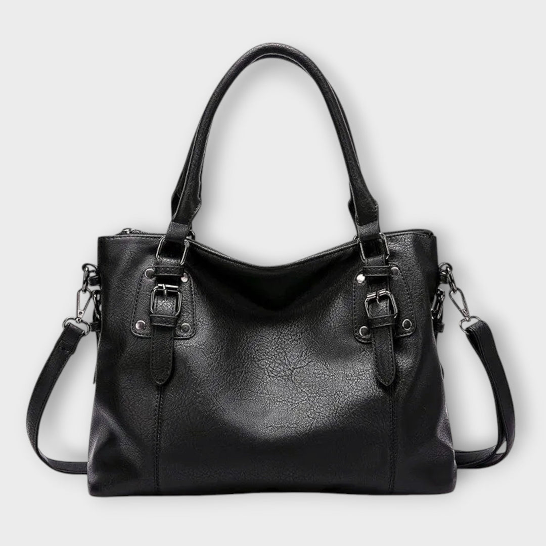 Bolso de hombro elegante de cuero suizo de lujo
