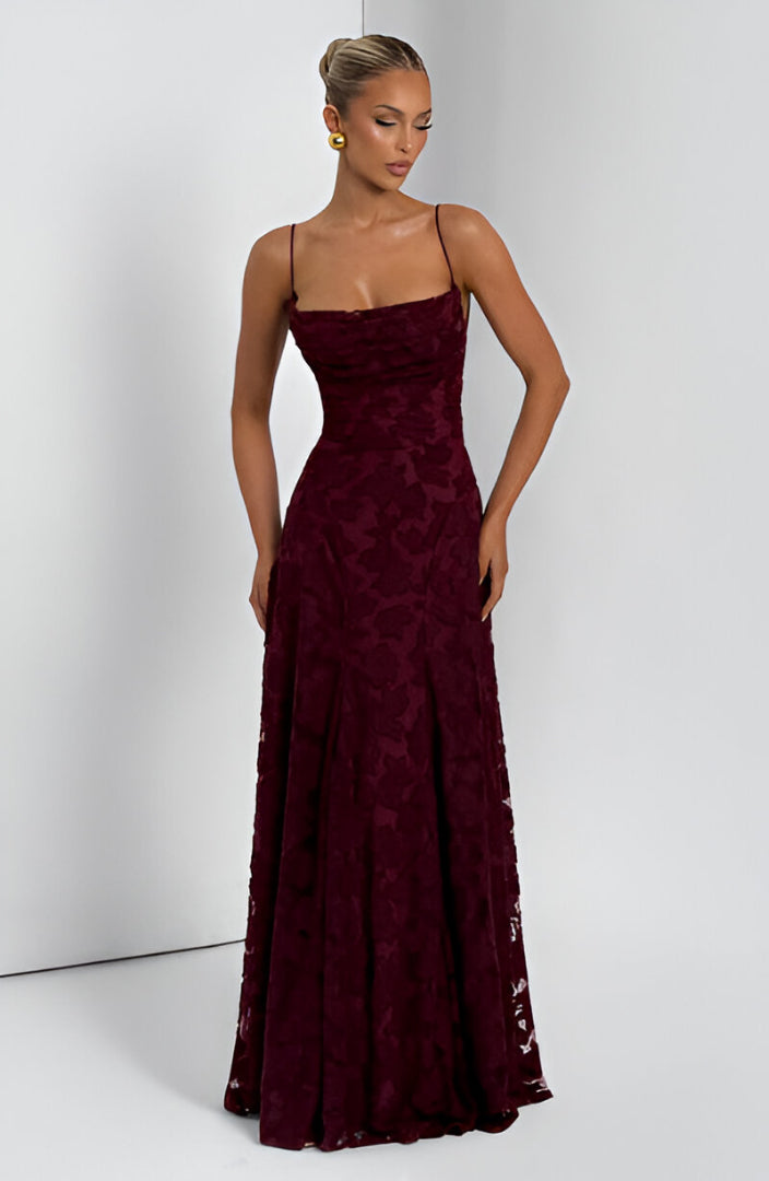 Francesca™ | Vestido maxi con encaje