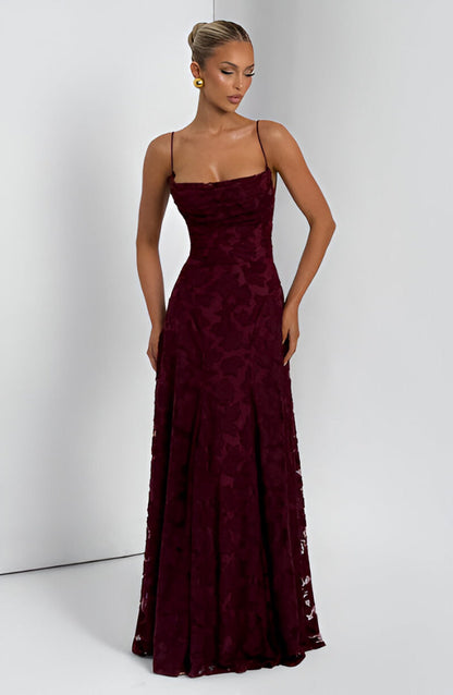 Francesca™ | Vestido maxi con encaje