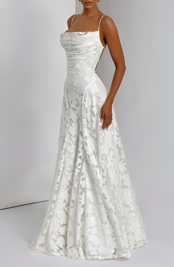 Francesca™ | Vestido maxi con encaje