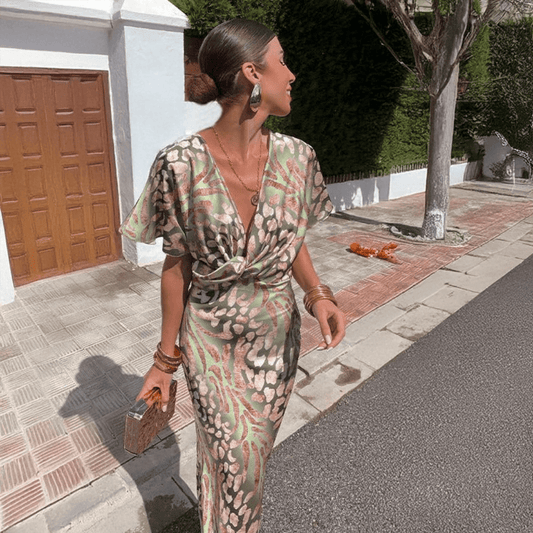 Génova | Vestido elegante con drapeado