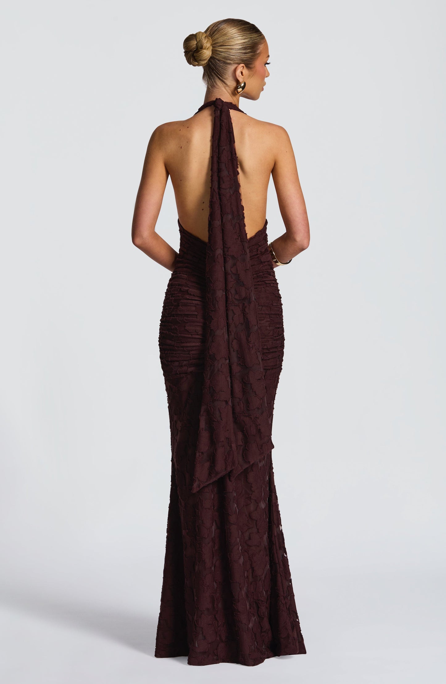 Vestido Maxi Guinevere - Marrón Ciruela