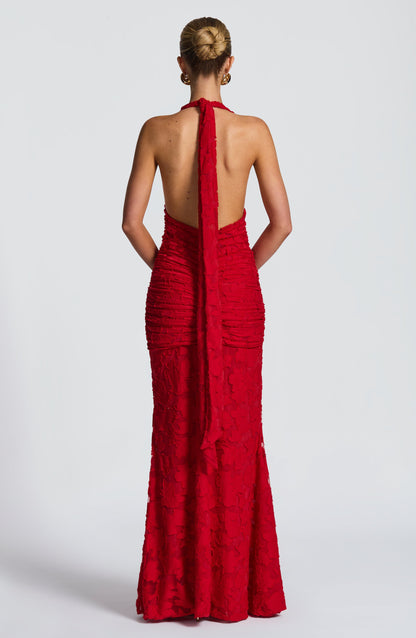 Vestido Maxi Gwenver - Rojo