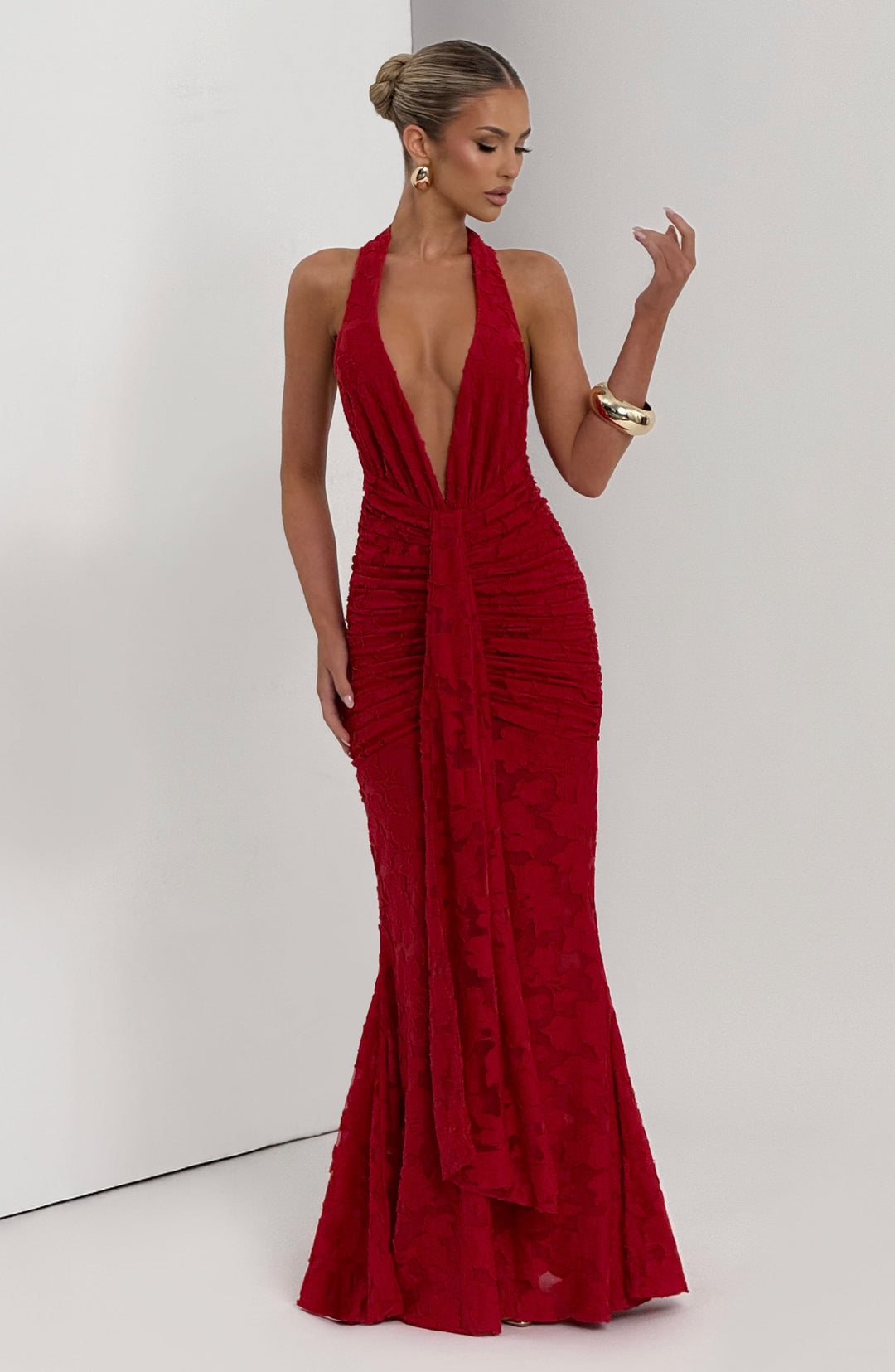 Vestido Maxi Gwenver - Rojo