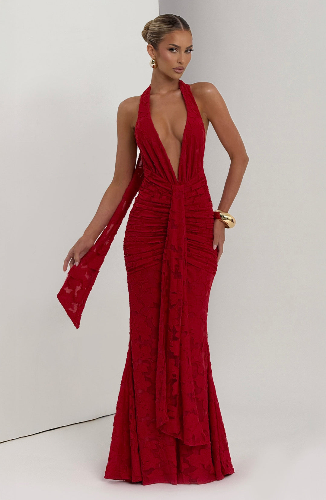Vestido Maxi Gwenver - Rojo