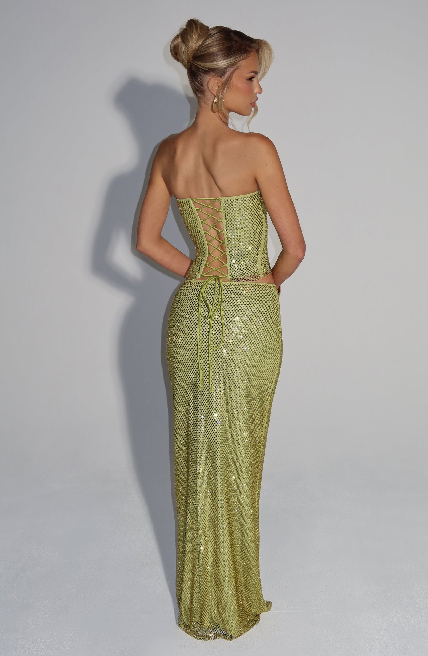 Falda Maxi Heli - Oliva