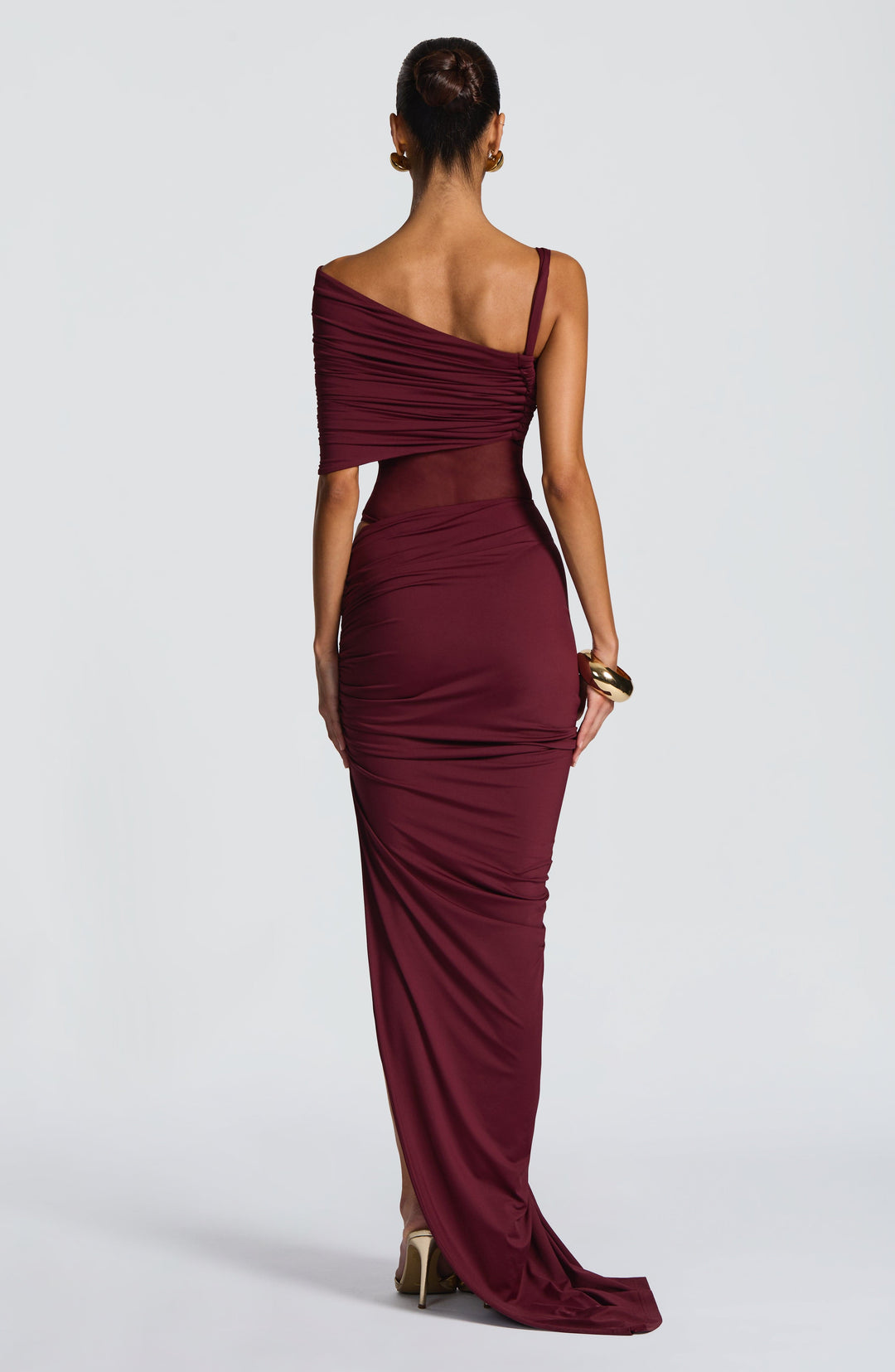 Falda Maxi Henrietta - Laca de Cereza